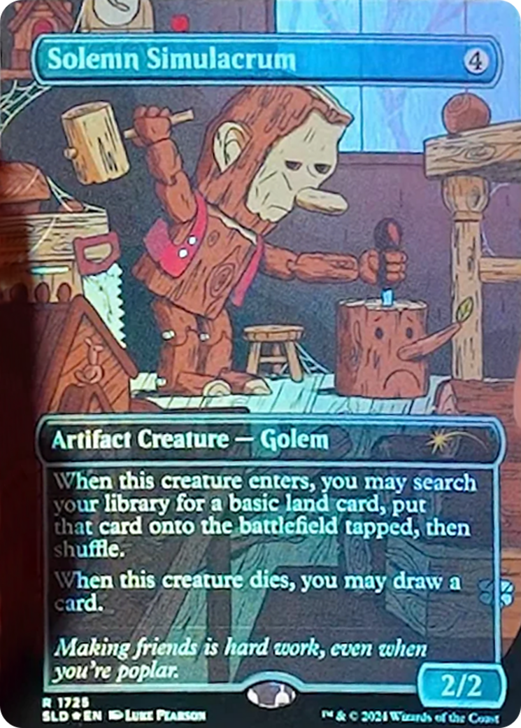 Solemn Simulacrum (1725) (Rainbow Foil) [Secret Lair Drop Series] | Dragon's Lair Comics and Fantasy Houston TX