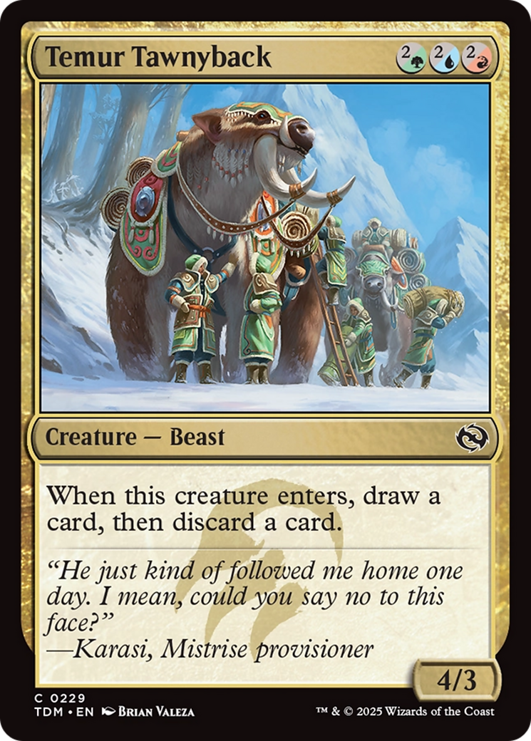 Temur Tawnyback [Tarkir: Dragonstorm] | Dragon's Lair Comics and Fantasy Houston TX