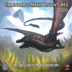 Calendar of Many Adventures 2026 | Dragon's Lair Comics and Fantasy Houston TX