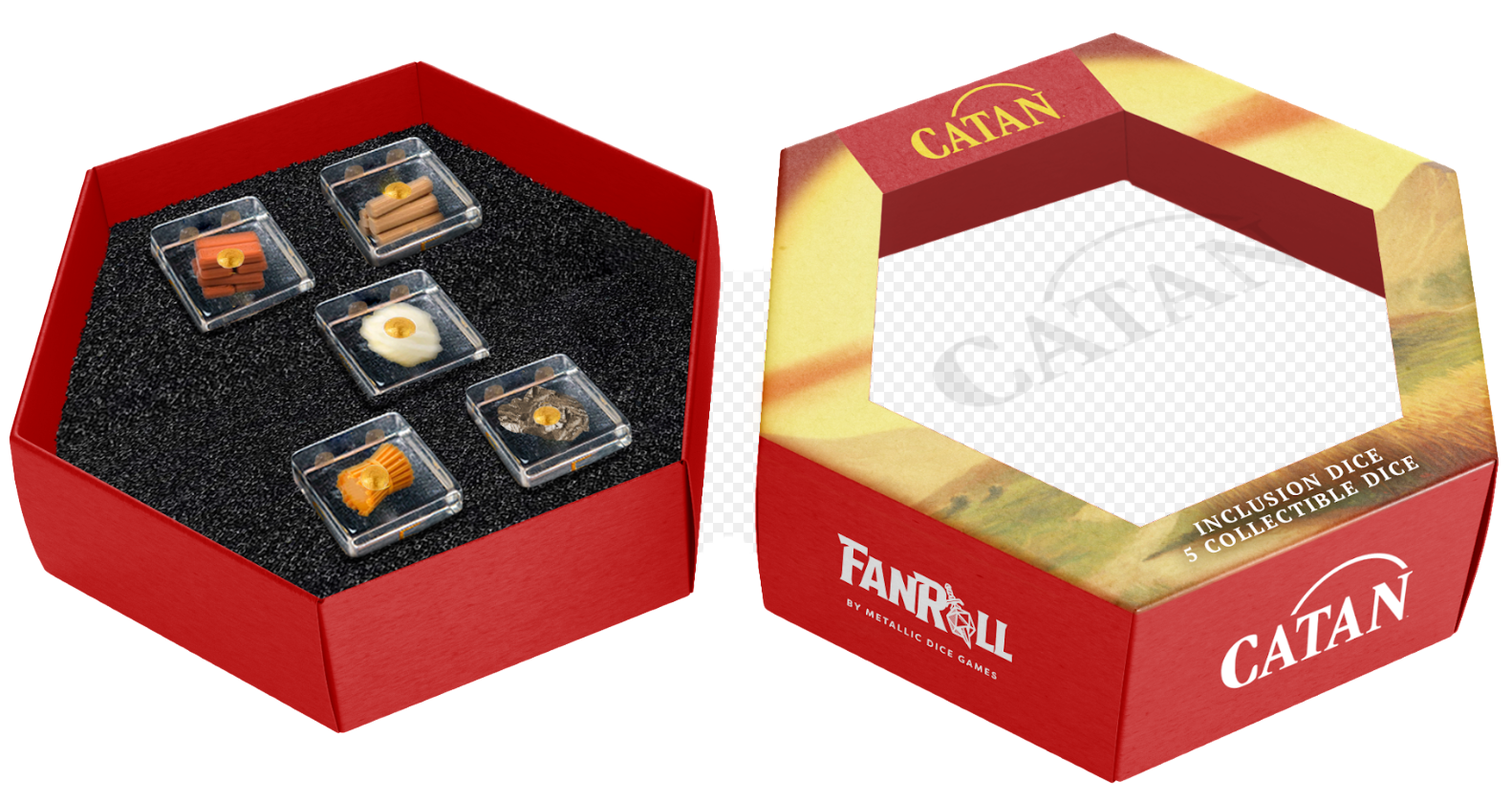 CATAN Inclusion Dice Set (5) | Dragon's Lair Comics and Fantasy Houston TX