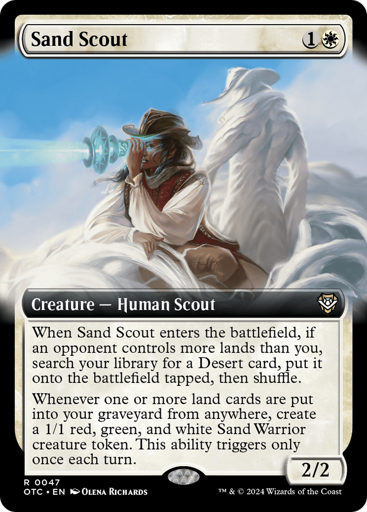 Sand Scout (Extended Art) [Outlaws of Thunder Junction Commander] | Dragon's Lair Comics and Fantasy Houston TX