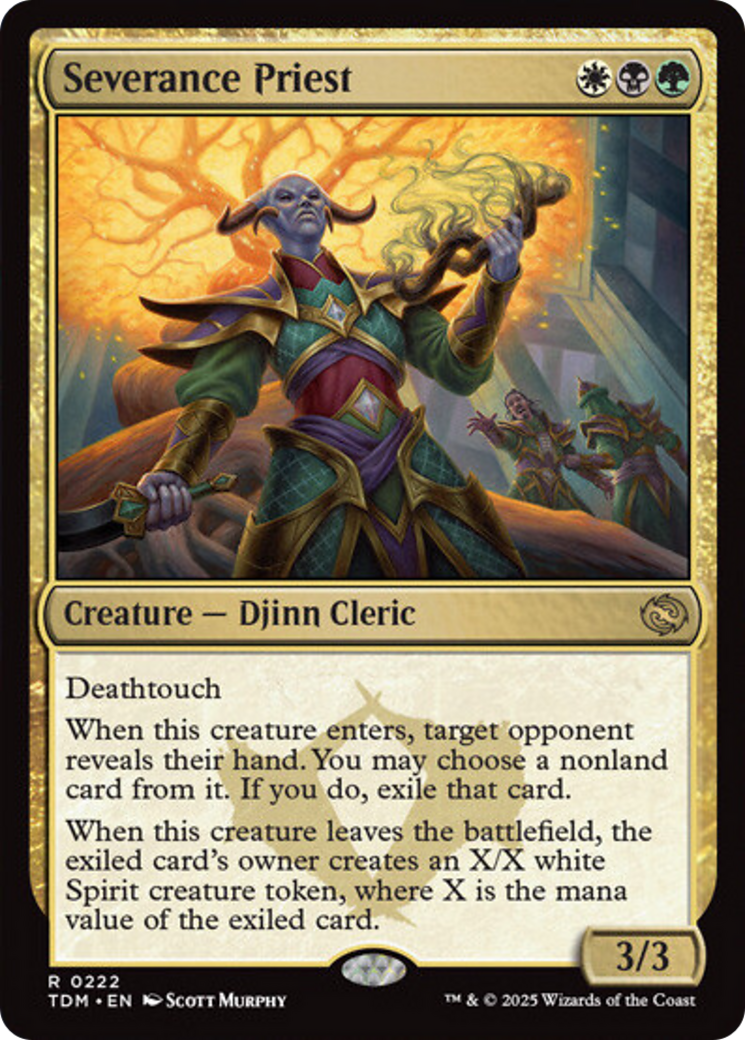 Severance Priest [Tarkir: Dragonstorm] | Dragon's Lair Comics and Fantasy Houston TX