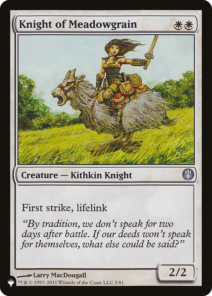 Knight of Meadowgrain [The List] | Dragon's Lair Comics and Fantasy Houston TX