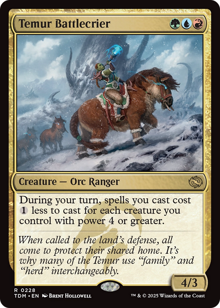 Temur Battlecrier [Tarkir: Dragonstorm] | Dragon's Lair Comics and Fantasy Houston TX