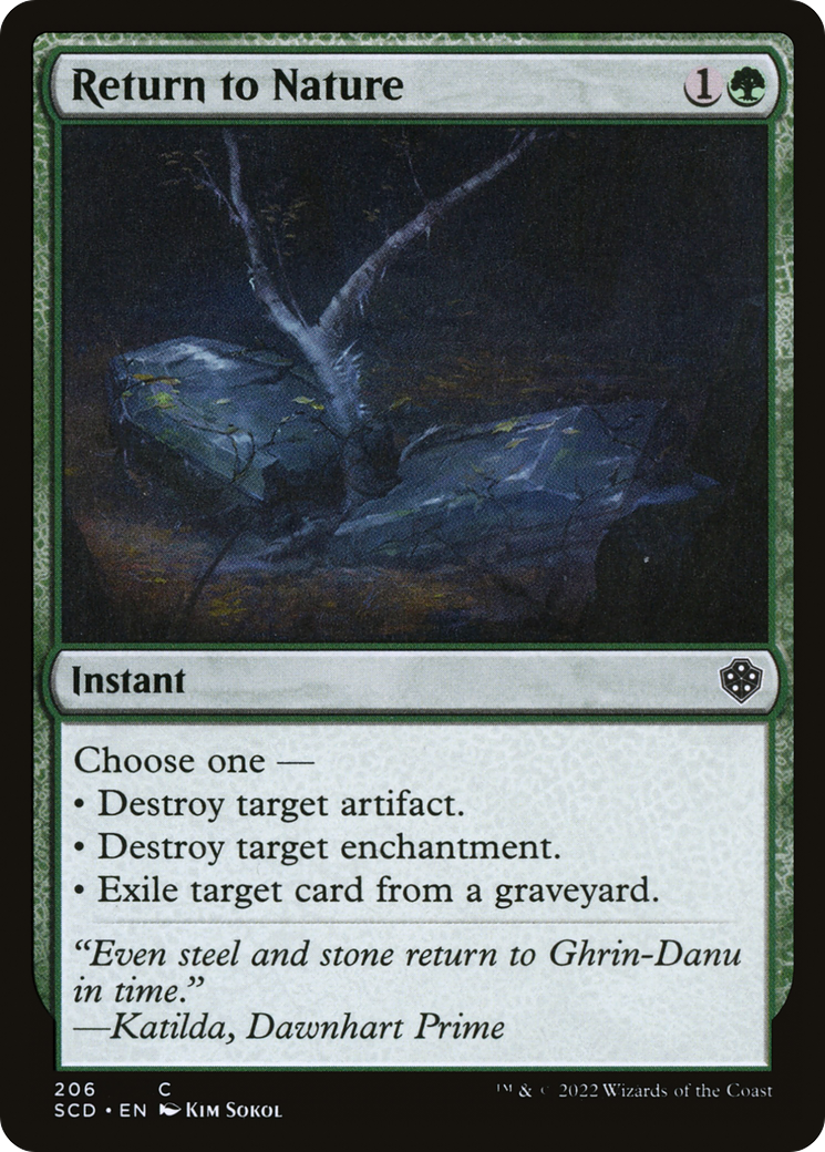 Return to Nature [Starter Commander Decks] | Dragon's Lair Comics and Fantasy Houston TX