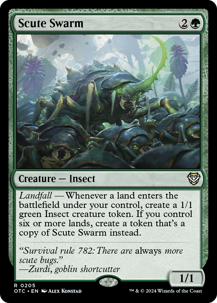 Scute Swarm [Outlaws of Thunder Junction Commander] | Dragon's Lair Comics and Fantasy Houston TX