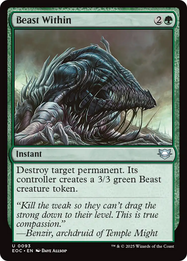 Beast Within [Edge of Eternities Commander] | Dragon's Lair Comics and Fantasy Houston TX