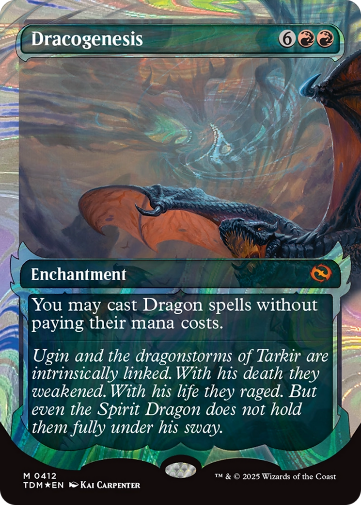 Dracogenesis (0412) (Showcase) (Halo Foil) [Tarkir: Dragonstorm] | Dragon's Lair Comics and Fantasy Houston TX