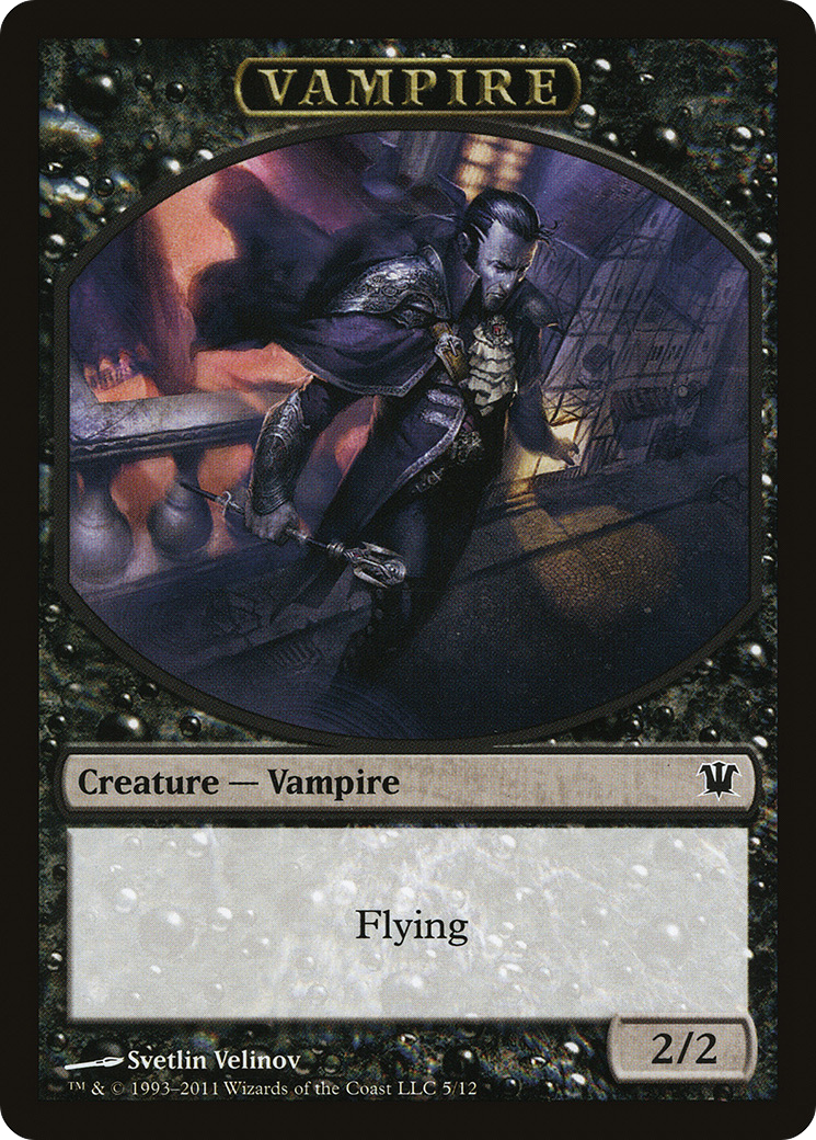 Vampire (0007) // Vampire (0008) Double-Sided Token [Innistrad Remastered Tokens] | Dragon's Lair Comics and Fantasy Houston TX