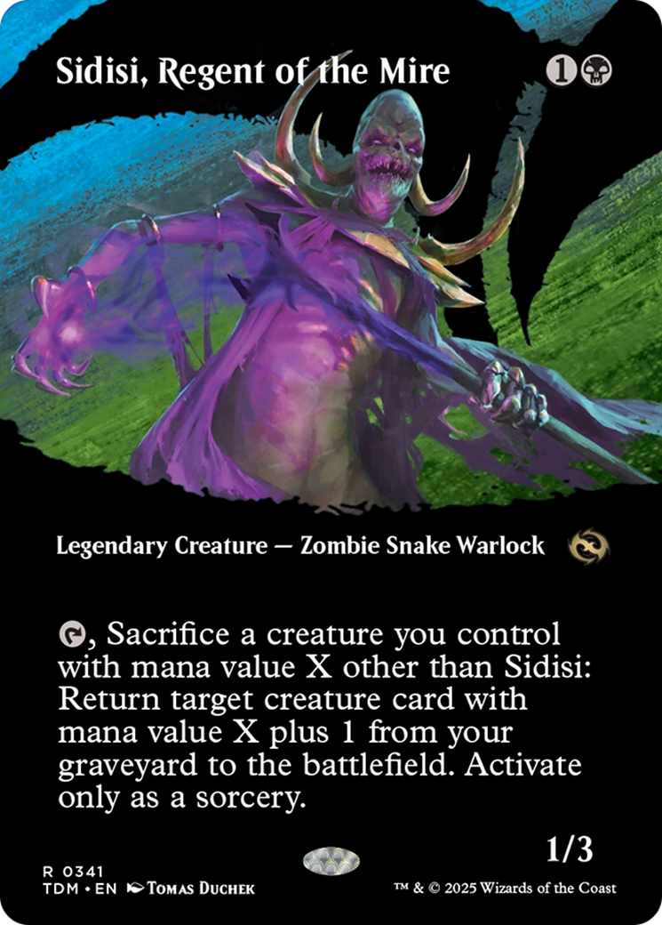 Sidisi, Regent of the Mire (Borderless) [Tarkir: Dragonstorm] | Dragon's Lair Comics and Fantasy Houston TX