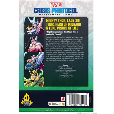 Marvel Crisis Protocol: Mighty Thor, Lady Sif, Thor Hero of Midgard & Loki Prince of Lies | Dragon's Lair Comics and Fantasy Houston TX