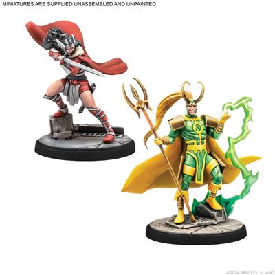 Marvel Crisis Protocol: Mighty Thor, Lady Sif, Thor Hero of Midgard & Loki Prince of Lies | Dragon's Lair Comics and Fantasy Houston TX