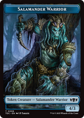 Salamander Warrior // Zombie Druid Double-Sided Token [Tarkir: Dragonstorm Commander Tokens] | Dragon's Lair Comics and Fantasy Houston TX