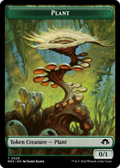 Ape (Ripple Foil) // Plant Double-Sided Token [Modern Horizons 3 Commander Tokens] | Dragon's Lair Comics and Fantasy Houston TX