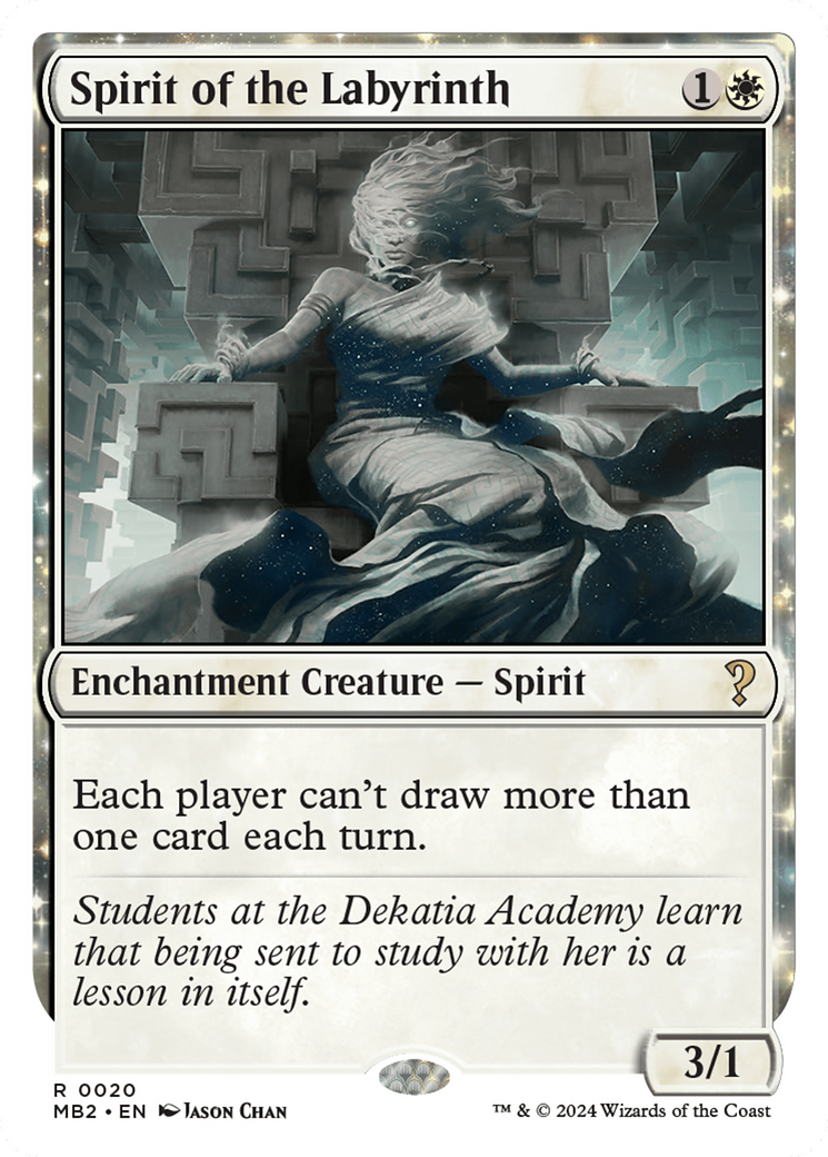 Spirit of the Labyrinth (White Border) [Mystery Booster 2] | Dragon's Lair Comics and Fantasy Houston TX