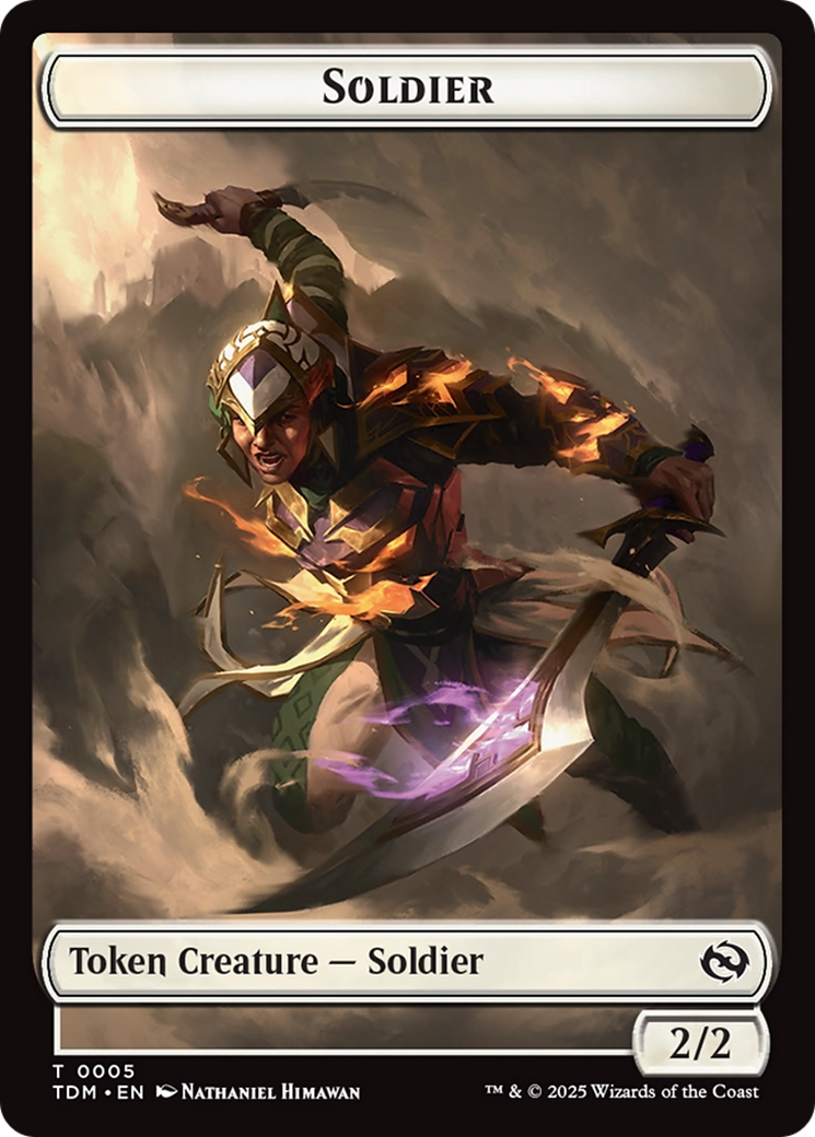 Goblin // Solider (0004) Double-Sided Token [Tarkir: Dragonstorm Commander Tokens] | Dragon's Lair Comics and Fantasy Houston TX