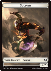 Goblin // Solider (0004) Double-Sided Token [Tarkir: Dragonstorm Commander Tokens] | Dragon's Lair Comics and Fantasy Houston TX