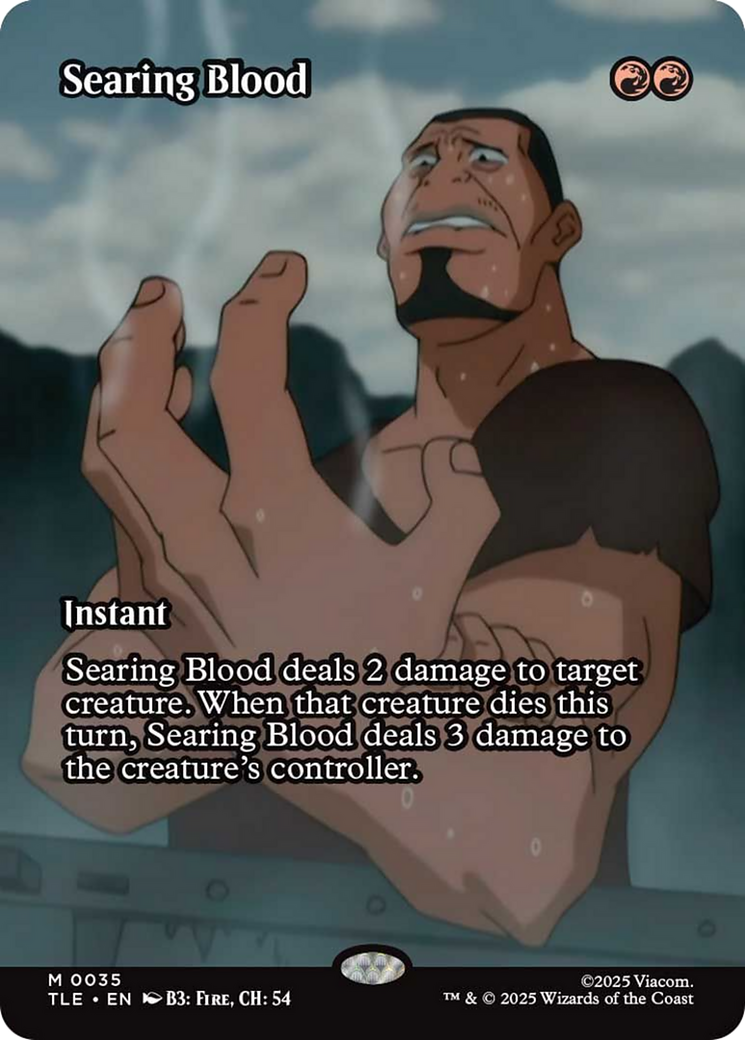 Searing Blood (Borderless) [Avatar: The Last Airbender: Eternal-Legal] | Dragon's Lair Comics and Fantasy Houston TX