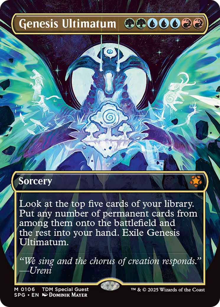 Genesis Ultimatum (Borderless) [Tarkir: Dragonstorm Special Guests] | Dragon's Lair Comics and Fantasy Houston TX
