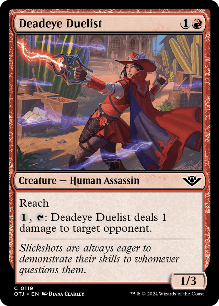 Deadeye Duelist [Outlaws of Thunder Junction] | Dragon's Lair Comics and Fantasy Houston TX