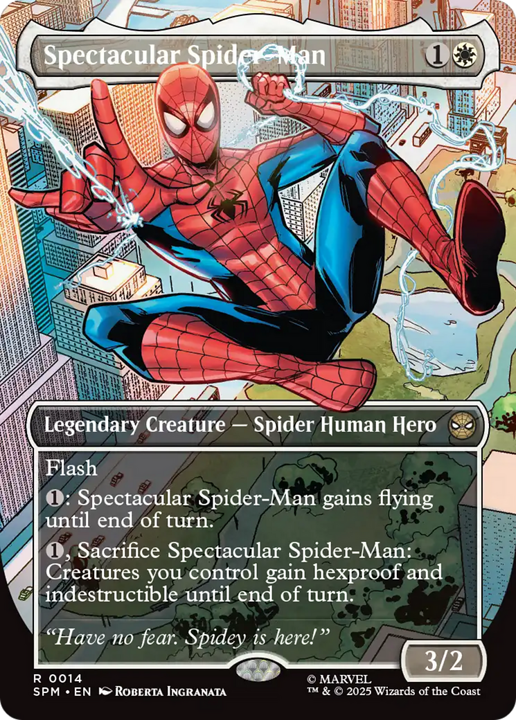 Spectacular Spider-Man (Borderless) [Marvel's Spider-Man Prerelease Promos] | Dragon's Lair Comics and Fantasy Houston TX