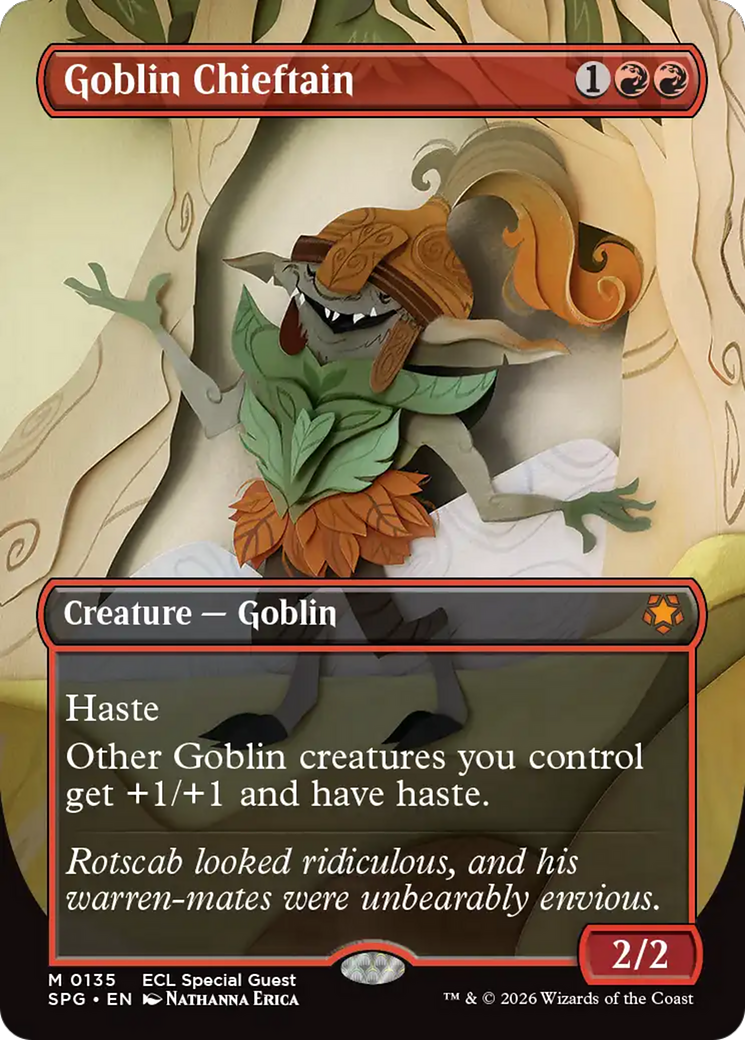 Goblin Chieftain (Borderless) [Lorwyn Eclipsed Special Guests] | Odin's Place