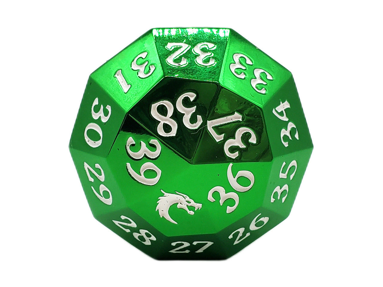 Old School Dice: Metal D40 Spindown | Dragon's Lair Comics and Fantasy Houston TX
