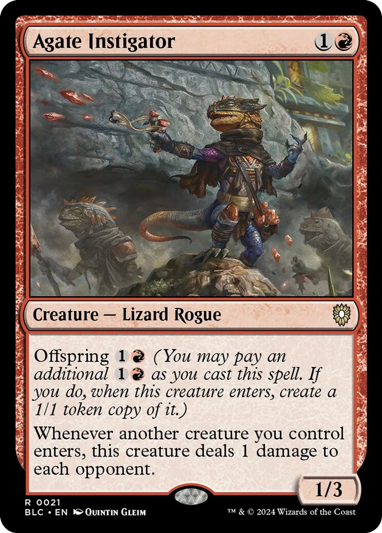 Agate Instigator [Bloomburrow Commander] | Dragon's Lair Comics and Fantasy Houston TX