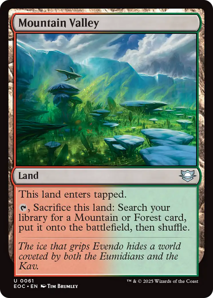 Mountain Valley [Edge of Eternities Commander] | Dragon's Lair Comics and Fantasy Houston TX