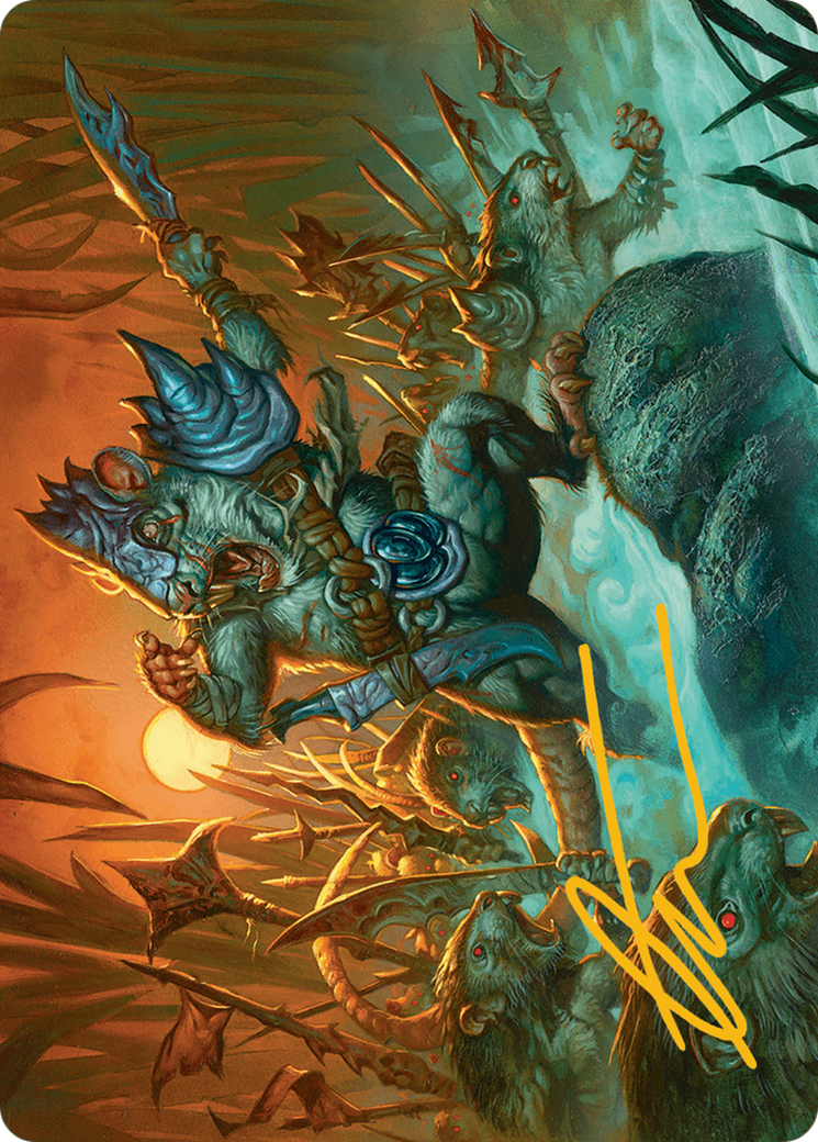 Persistent Marshstalker Art Card (Gold-Stamped Signature) [Bloomburrow Art Series] | Dragon's Lair Comics and Fantasy Houston TX