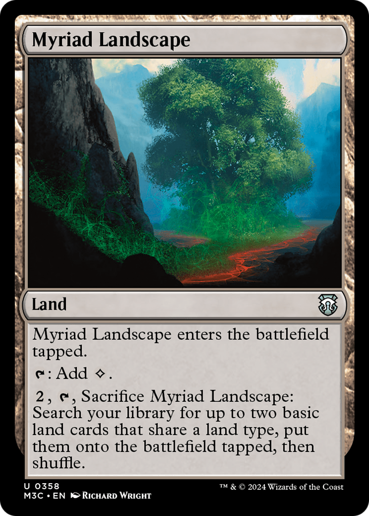 Myriad Landscape (Ripple Foil) [Modern Horizons 3 Commander] | Dragon's Lair Comics and Fantasy Houston TX