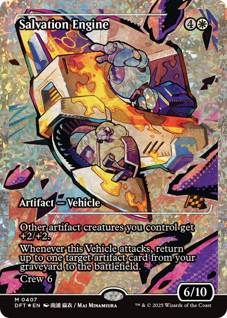 Salvation Engine (Showcase) (Fracture Foil) [Aetherdrift] | Dragon's Lair Comics and Fantasy Houston TX