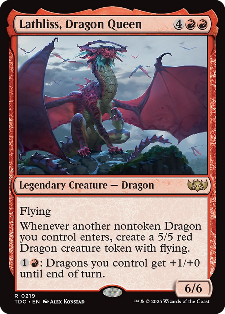 Lathliss, Dragon Queen [Tarkir: Dragonstorm Commander] | Dragon's Lair Comics and Fantasy Houston TX