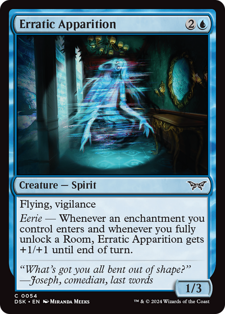 Erratic Apparition [Duskmourn: House of Horror] | Dragon's Lair Comics and Fantasy Houston TX