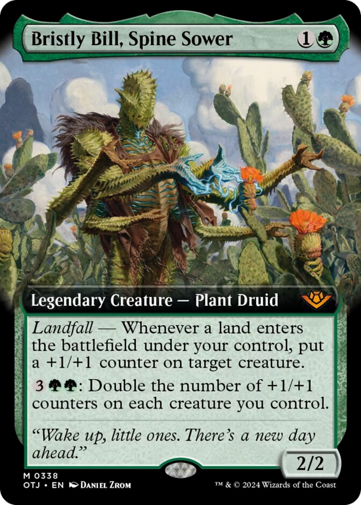 Bristly Bill, Spine Sower (Extended Art) [Outlaws of Thunder Junction] | Dragon's Lair Comics and Fantasy Houston TX