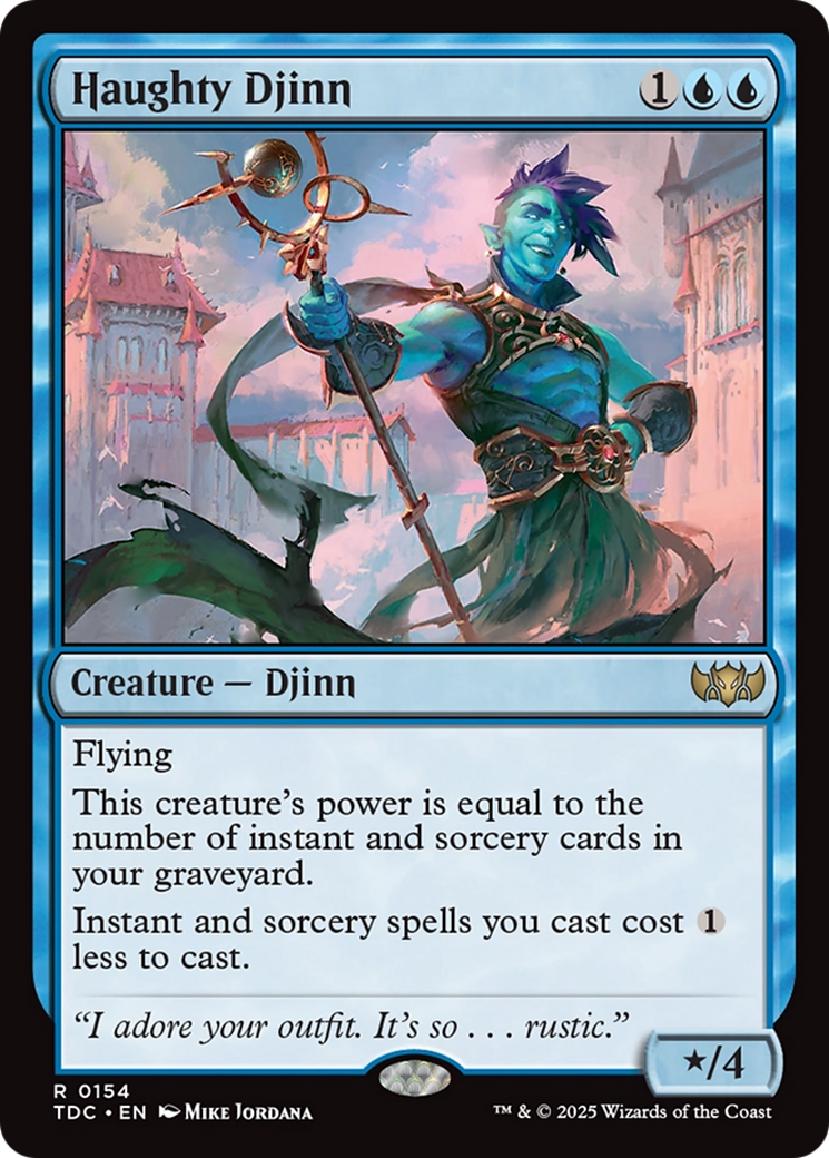 Haughty Djinn [Tarkir: Dragonstorm Commander] | Dragon's Lair Comics and Fantasy Houston TX