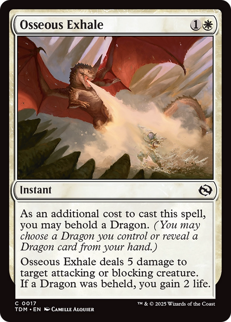 Osseous Exhale [Tarkir: Dragonstorm] | Dragon's Lair Comics and Fantasy Houston TX