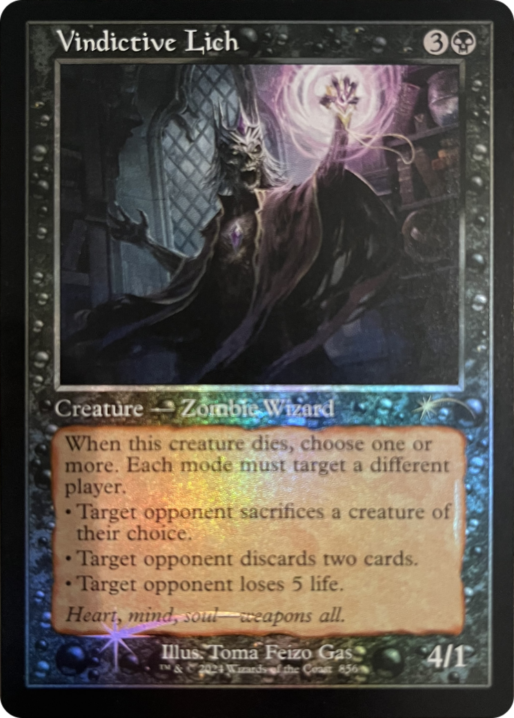 Vindictive Lich (Retro Frame) [Secret Lair Drop Series] | Dragon's Lair Comics and Fantasy Houston TX