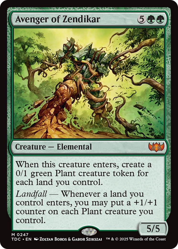 Avenger of Zendikar [Tarkir: Dragonstorm Commander] | Dragon's Lair Comics and Fantasy Houston TX