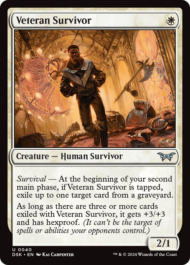 Veteran Survivor [Duskmourn: House of Horror] | Dragon's Lair Comics and Fantasy Houston TX