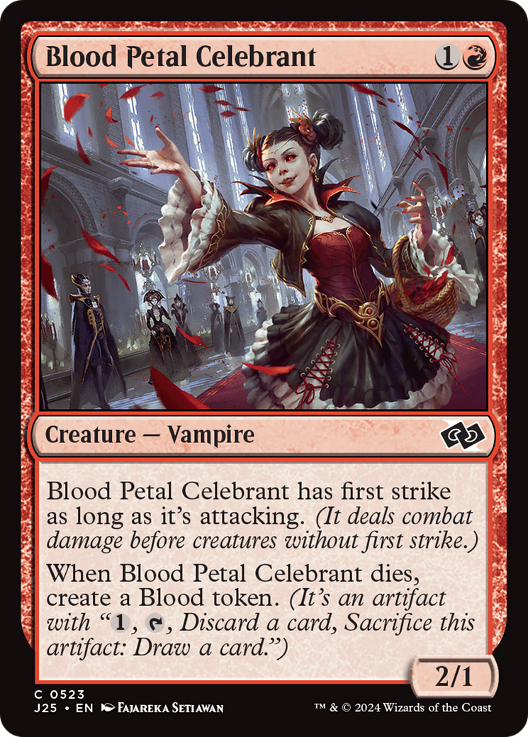Blood Petal Celebrant [Foundations Jumpstart] | Dragon's Lair Comics and Fantasy Houston TX