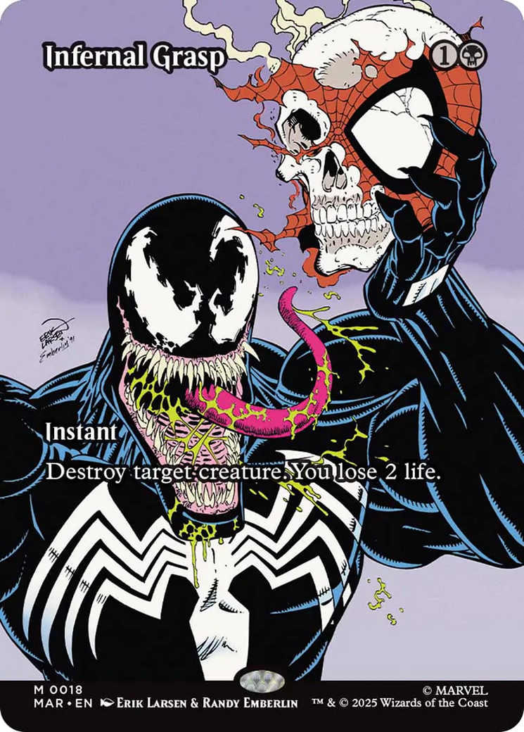 Infernal Grasp (Borderless) [Marvel's Spider-Man: Eternal-Legal] | Dragon's Lair Comics and Fantasy Houston TX