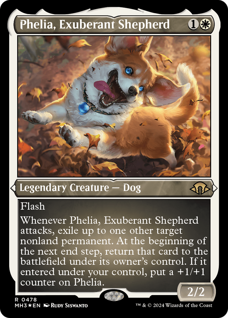 Phelia, Exuberant Shepherd (Foil Etched) [Modern Horizons 3] | Dragon's Lair Comics and Fantasy Houston TX