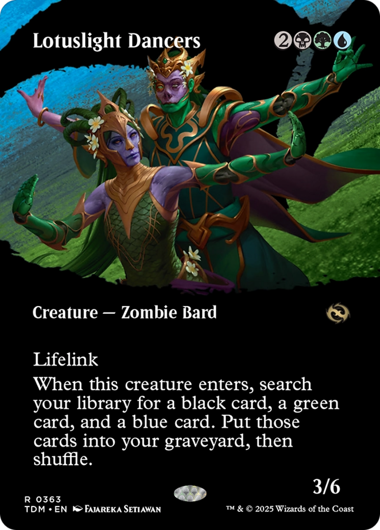 Lotuslight Dancers (Borderless) [Tarkir: Dragonstorm] | Dragon's Lair Comics and Fantasy Houston TX