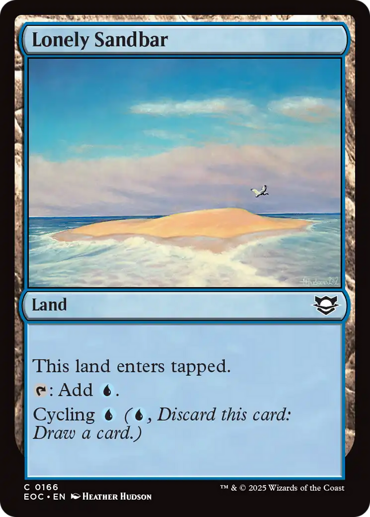 Lonely Sandbar [Edge of Eternities Commander] | Dragon's Lair Comics and Fantasy Houston TX