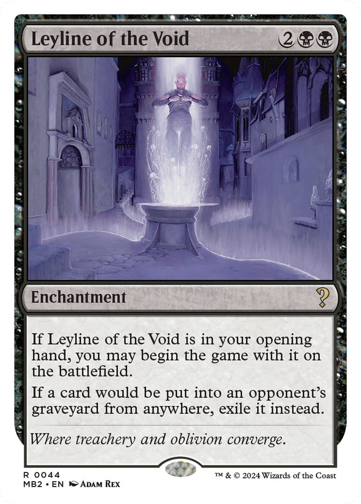 Leyline of the Void (White Border) [Mystery Booster 2] | Dragon's Lair Comics and Fantasy Houston TX