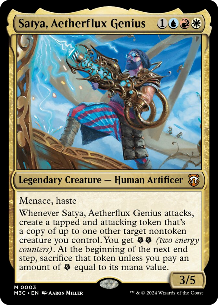 Satya, Aetherflux Genius [Modern Horizons 3 Commander] | Dragon's Lair Comics and Fantasy Houston TX