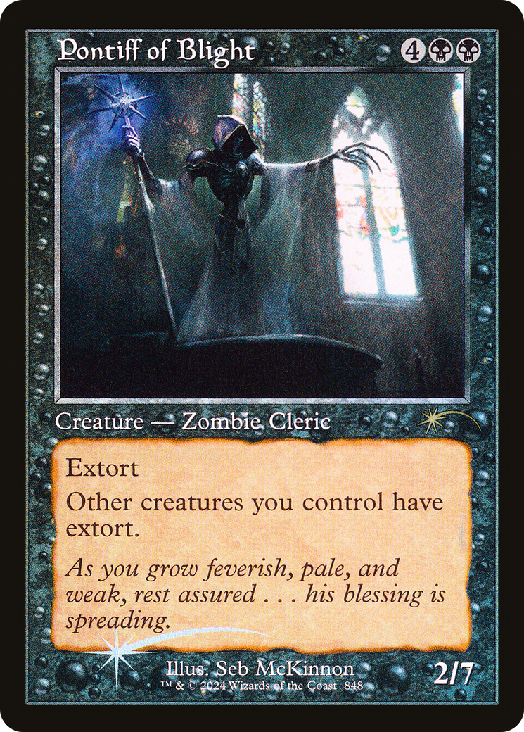 Pontiff of Blight (Retro Frame) [Secret Lair Drop Series] | Dragon's Lair Comics and Fantasy Houston TX