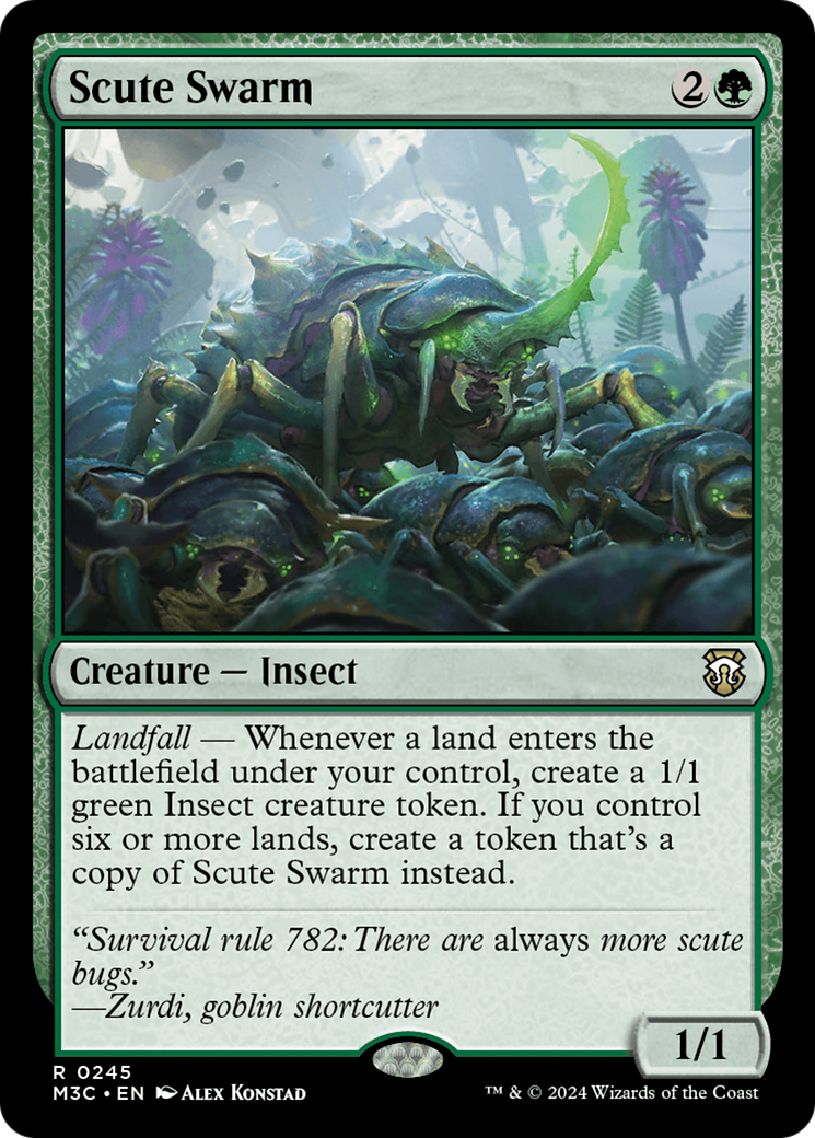 Scute Swarm (Ripple Foil) [Modern Horizons 3 Commander] | Dragon's Lair Comics and Fantasy Houston TX