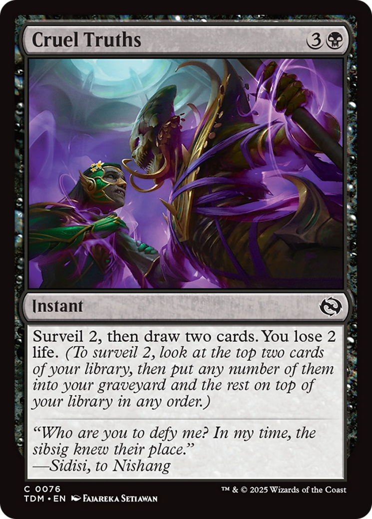 Cruel Truths [Tarkir: Dragonstorm] | Dragon's Lair Comics and Fantasy Houston TX